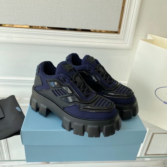 Prada men's black and blue sneakers - Picture 2 of 10